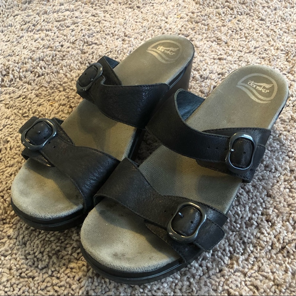 Dansko Black Clogs Sandals